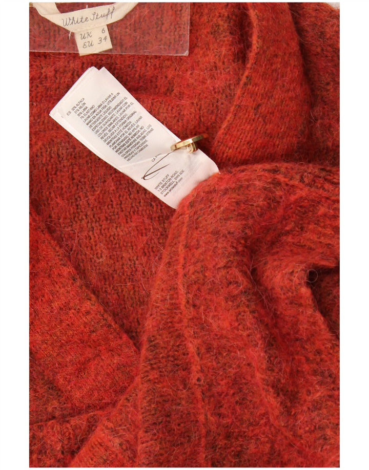 Γυναικείο πουλόβερ με ζακέτα White Stuff UK 6 XS Red Flecked