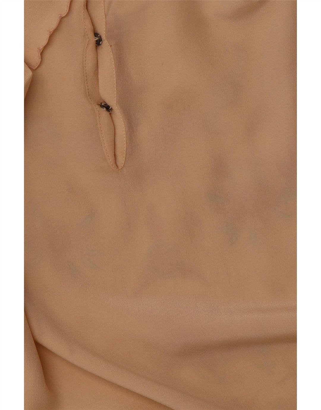 VINTAGE Γυναικείο μακρυμάνικο πουκάμισο μπλούζα EU 36 Small Beige Floral Silk