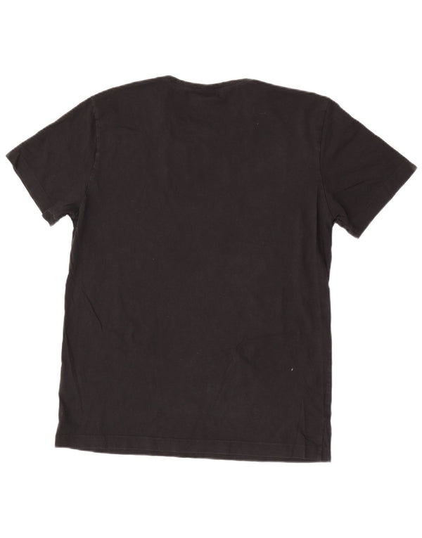 Hugo Boss Mens T-Shirt Top Large Black Cotton