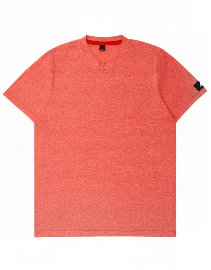 Ανδρικό T-Shirt Adidas Top Large Pink Flecked Polyester