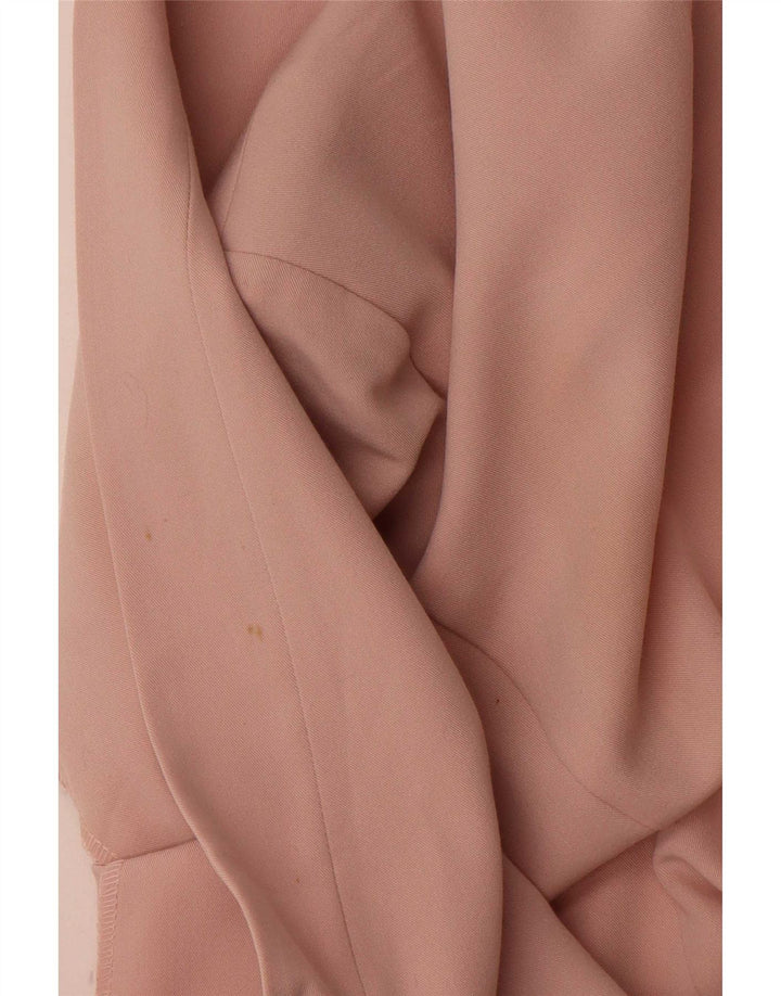 Marks & Spencer Γυναικείο Open Blazer Jacket UK 12 Medium Pink Polyester