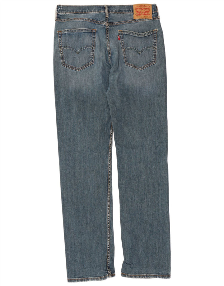 Levi's Mens 514 Straight Jeans W34 L34 Blue Cotton