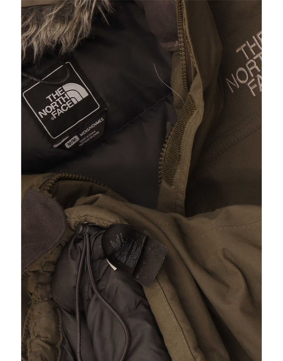 The North Face Ανδρικό μπουφάν με κουκούλα με επένδυση UK 38 Medium Khaki Nylon