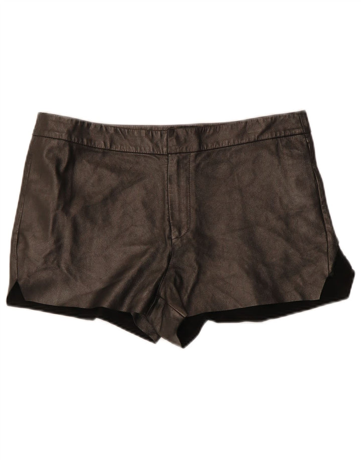 All Saints Γυναικείο Δερμάτινο Hot Παντελόνι W29 Μεσαίο Μαύρο