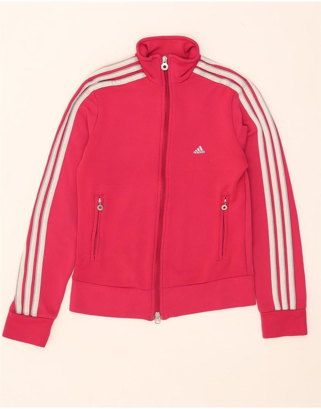 adidas Γυναικεία Φόρμα Top Jacket UK 12 Medium Pink Polyester