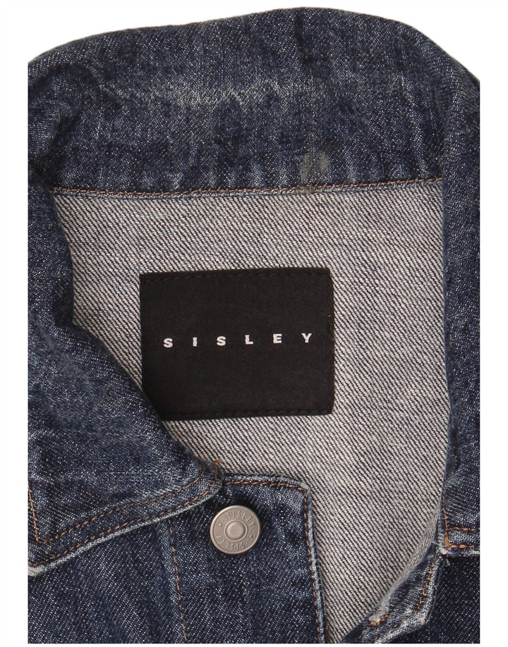 Ανδρικό τζιν μπουφάν Sisley UK 36 Small Navy Blue