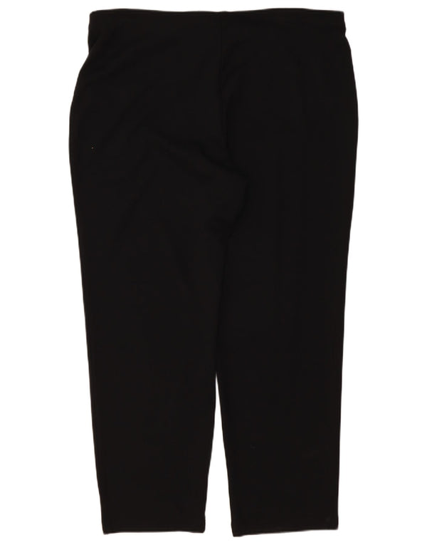 Marks & Spencer Γυναικείο ίσιο casual παντελόνι UK 20 2XL W40 L28 μαύρο