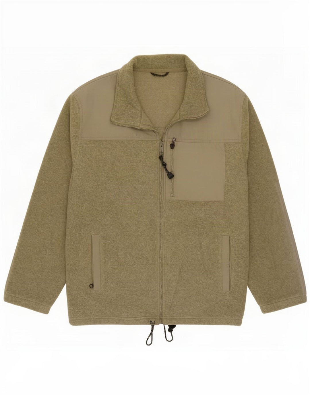 Marks & Spencer Ανδρικό τζάκετ Fleece Loose Fit Medium Khaki Polyester