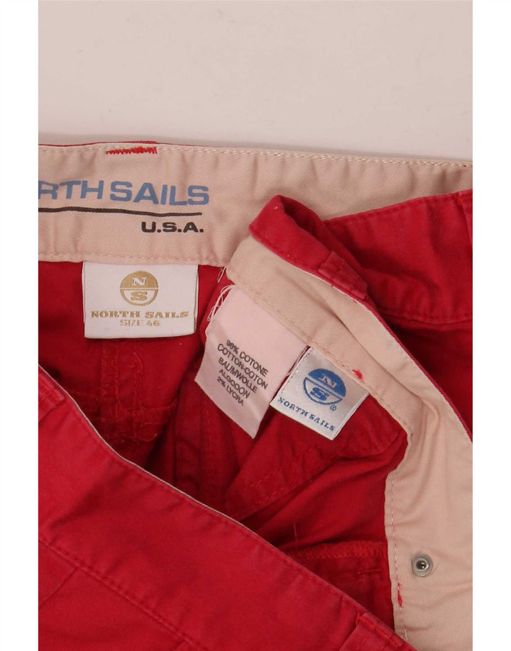 North Sails Γυναικείο Σορτς Chino IT 46 Μεγάλο W32 Κόκκινο Βαμβακερό