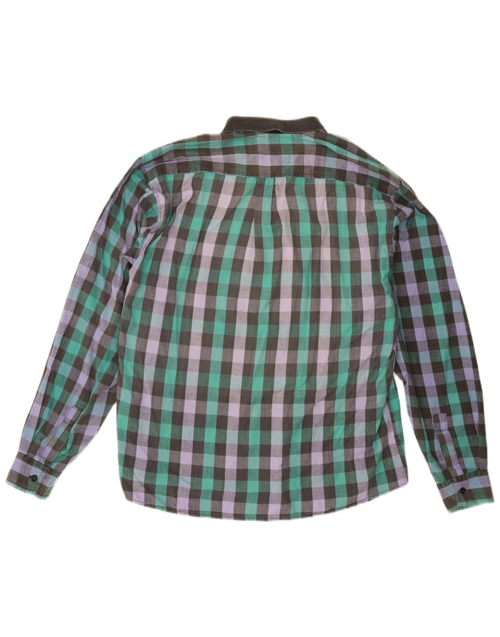 Vintage Ανδρικό Πουκάμισο XL Πολύχρωμο Βαμβακερό Gingham