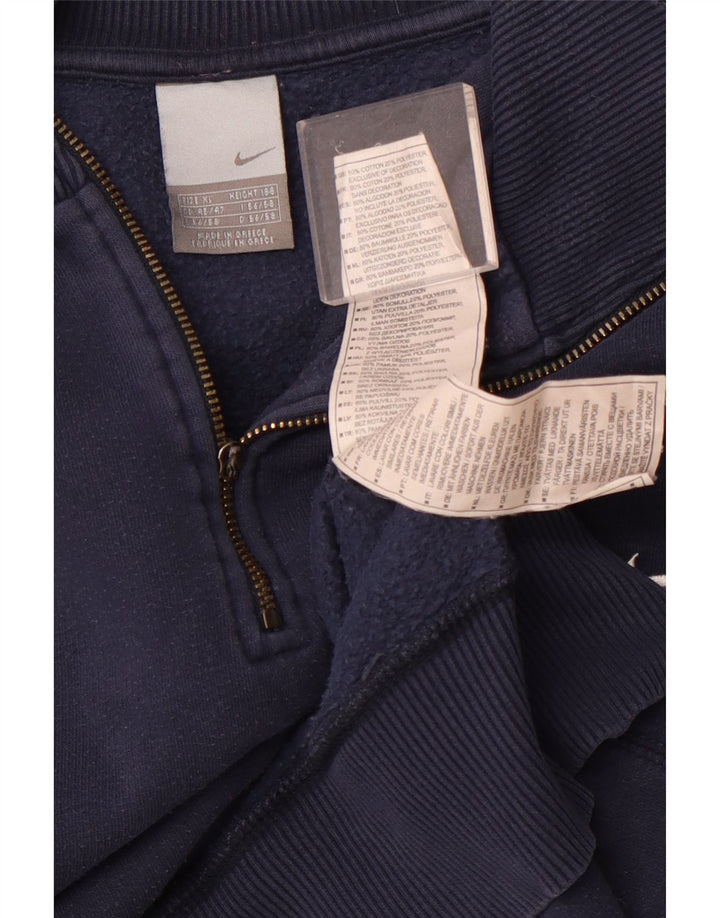 Ανδρικό φούτερ NIKE με φερμουάρ Jumper UK 45/47 XL Navy Blue Cotton