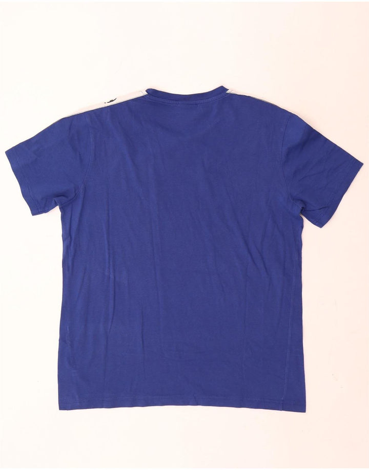 Ανδρικό γραφικό T-Shirt Champion Top Medium Blue Colourblock