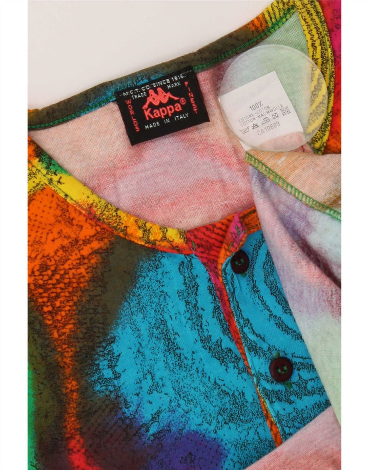 Ανδρικό γραφικό μπλουζάκι Kappa Top Large πολύχρωμο Tie Dye Cotton