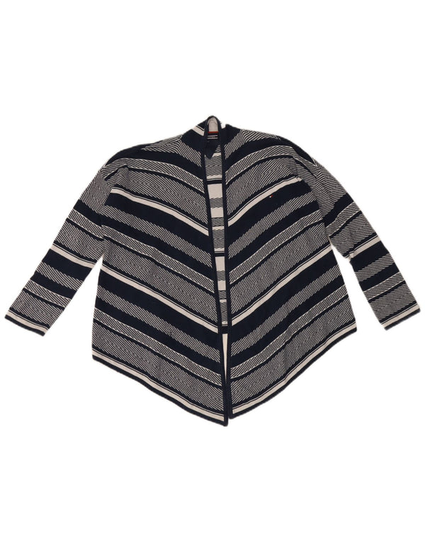 Tommy Hilfiger Girls Open Cardigan πουλόβερ 9-10 ετών Navy Blue Geometric