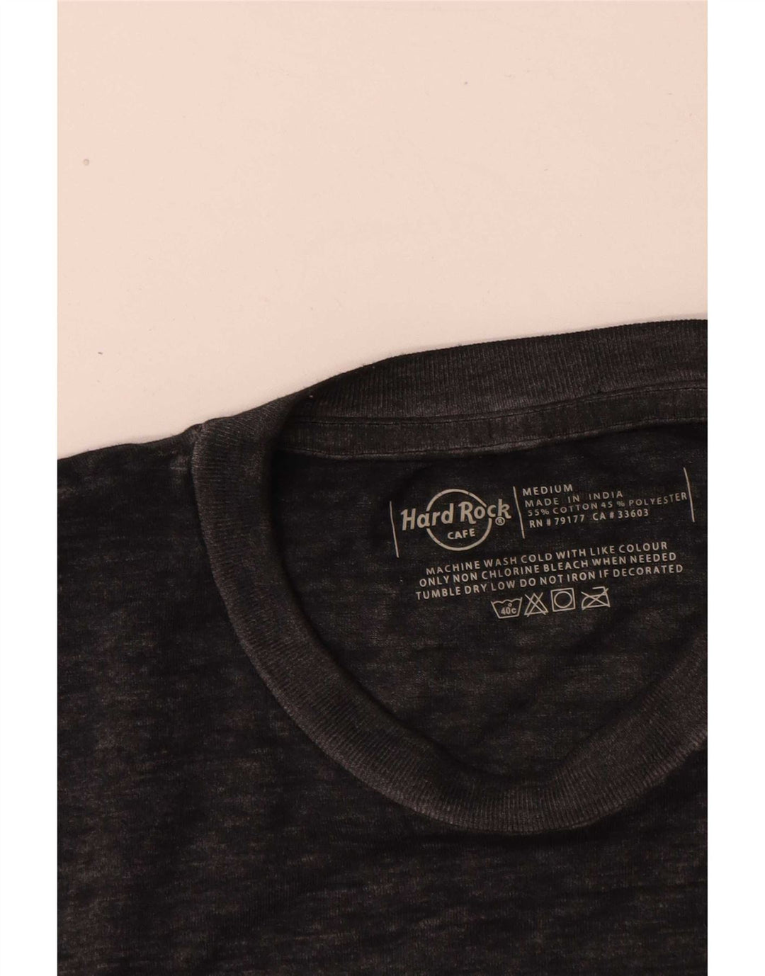 Hard Rock Cafe Ανδρικό T-Shirt γραφικό Malta Top Medium Grey Cotton