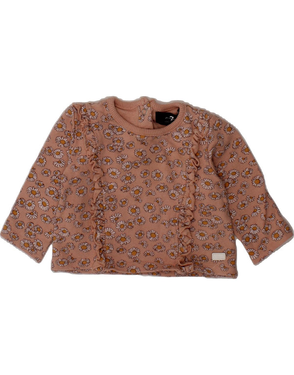 7 FOR ALL MANKIND Baby Girls Full Tracksuit 3-6 Months  Beige Floral