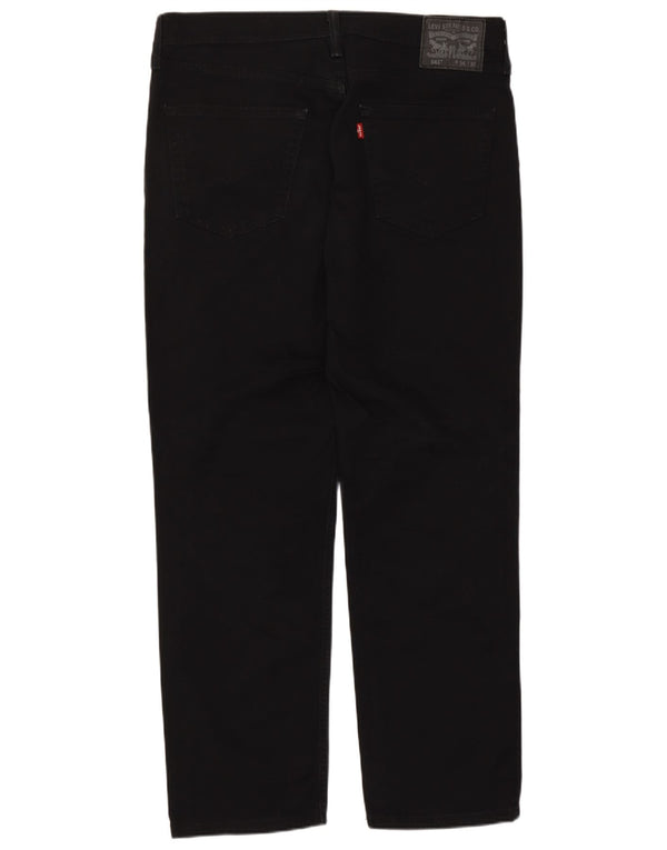 Levi's Mens 541 Tapered Jeans W34 L30 Μαύρο βαμβακερό
