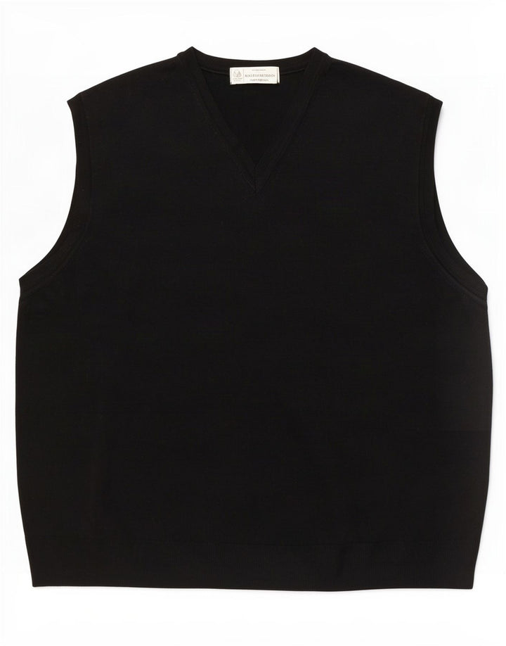 Marks & Spencer Ανδρικό γιλέκο Tank Top Large Black New Wool