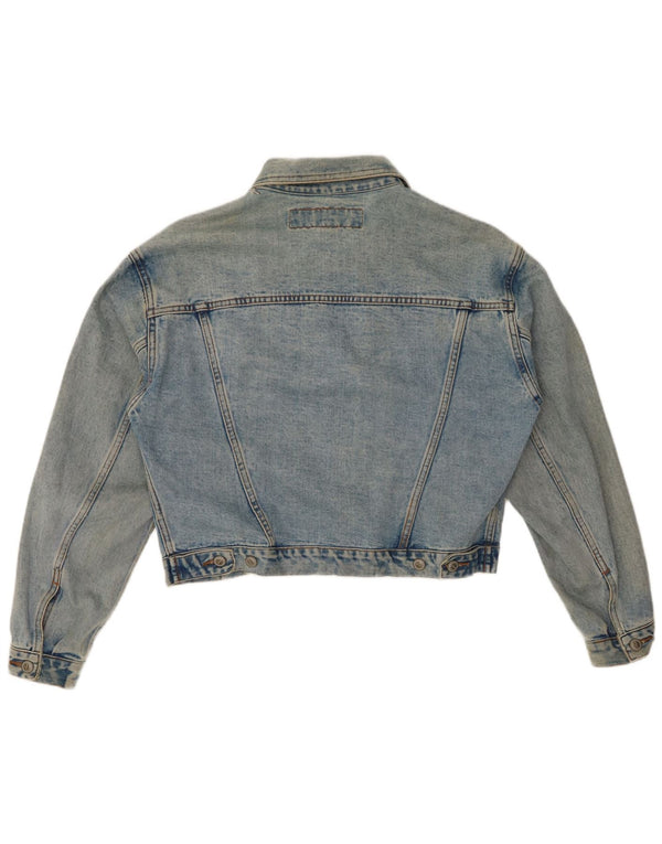 Γυναικείο Τζιν Μπουφάν ONYX Crop UK 14 Medium Blue Cotton