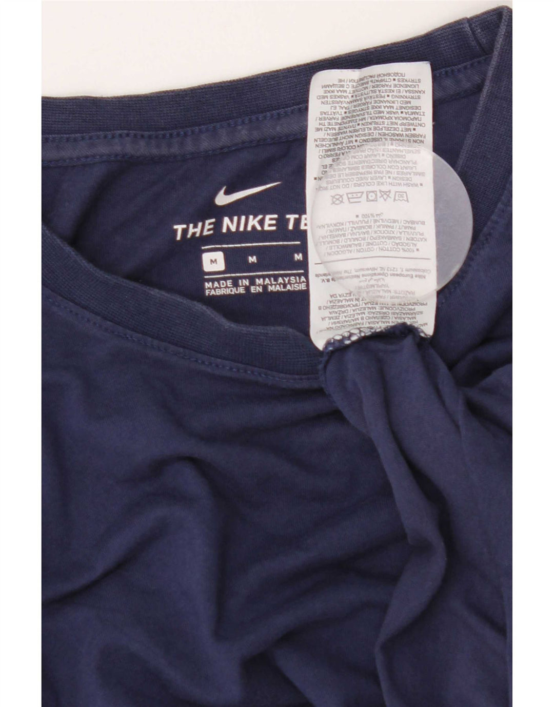 Ανδρικό μπλουζάκι Nike, μεσαίο μπλε, βαμβακερό
