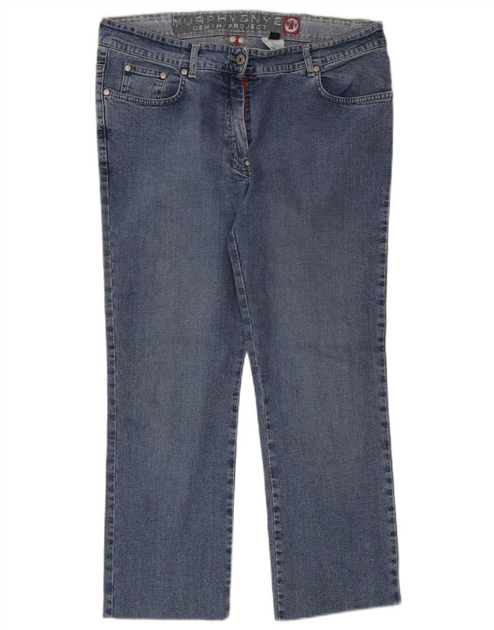 MURPHY & NYE Womens Straight Jeans W34 L26 Blue