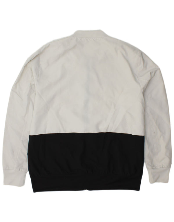 ADIDAS Ανδρική φόρμα φόρμας γραφικών Top Jacket Large White Colourblock Polyester