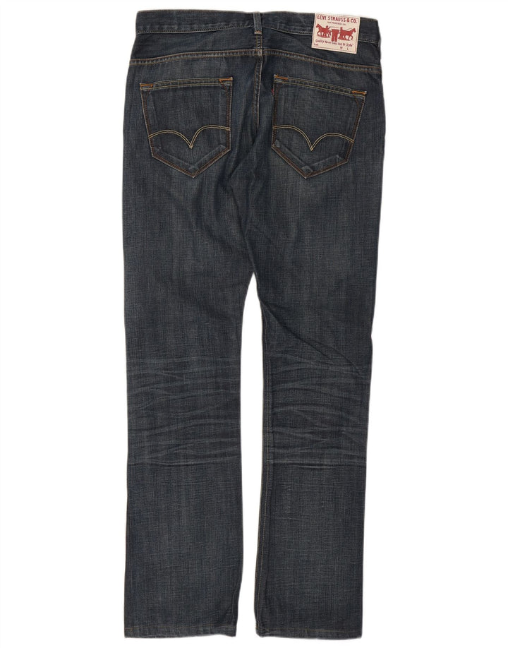 Ανδρικό τζιν Levi's Straight W33 L34 Navy Blue Cotton