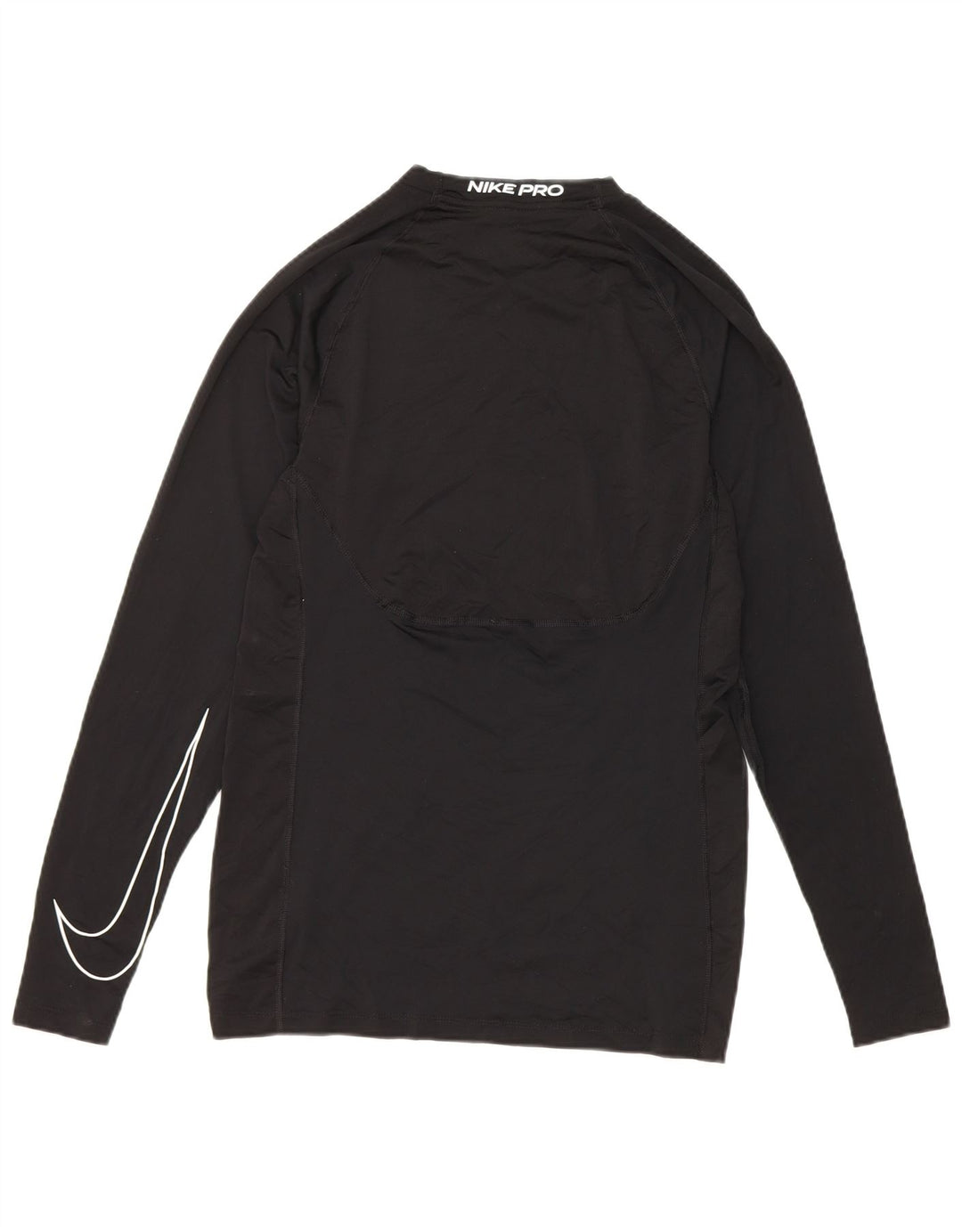 Ανδρικό Nike Dri Fit Slim μακρυμάνικο μπλουζάκι μικρό μαύρο πολυεστέρα