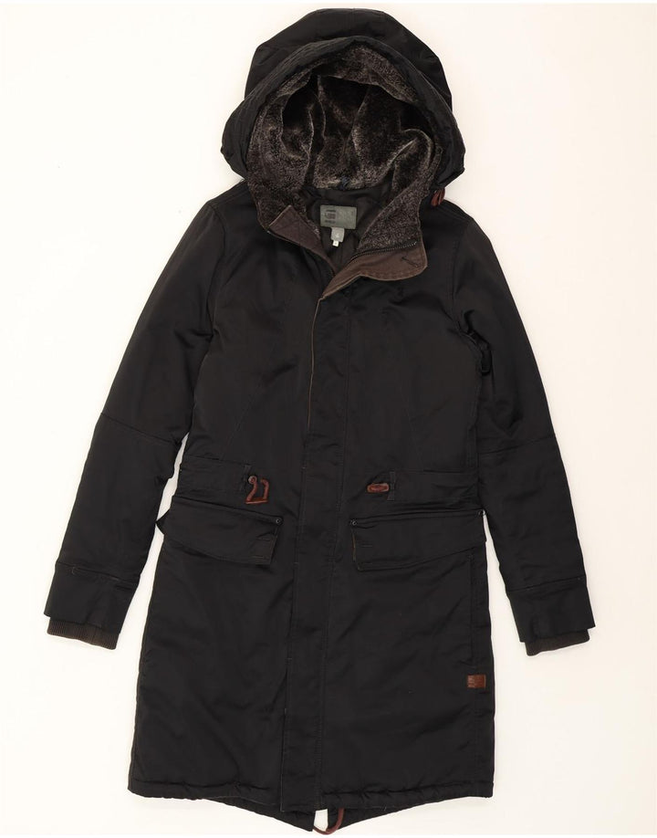 G-STAR Γυναικείο μπουφάν Parka με κουκούλα UK 14 Medium Black
