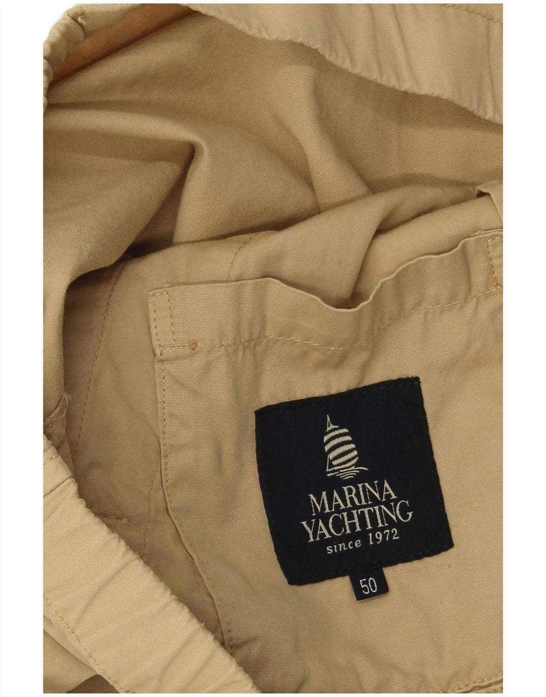 Marina Yachting Ανδρικό Bomber Jacket IT 50 Large Beige Cotton