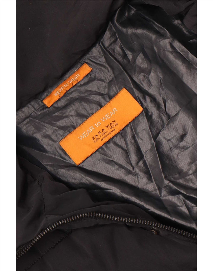 Zara Ανδρικό μπουφάν με κουκούλα UK 40 Large Black