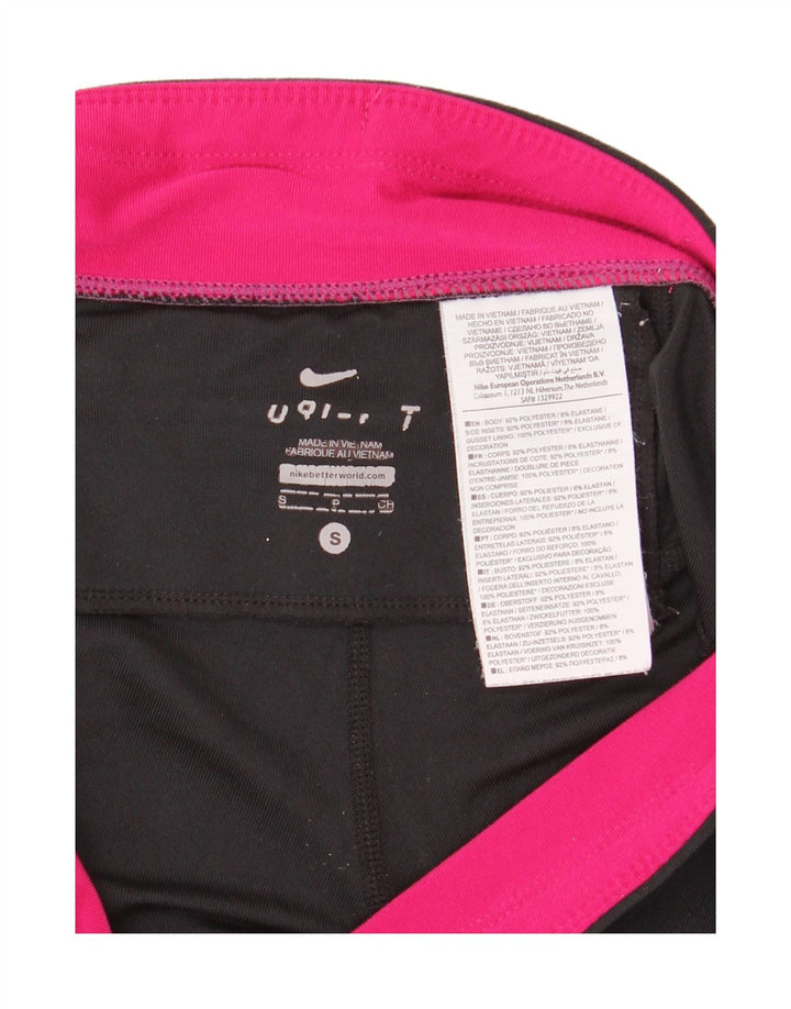 Γυναικεία κολάν Nike UK 10 Small Black Colourblock Πολυεστέρας