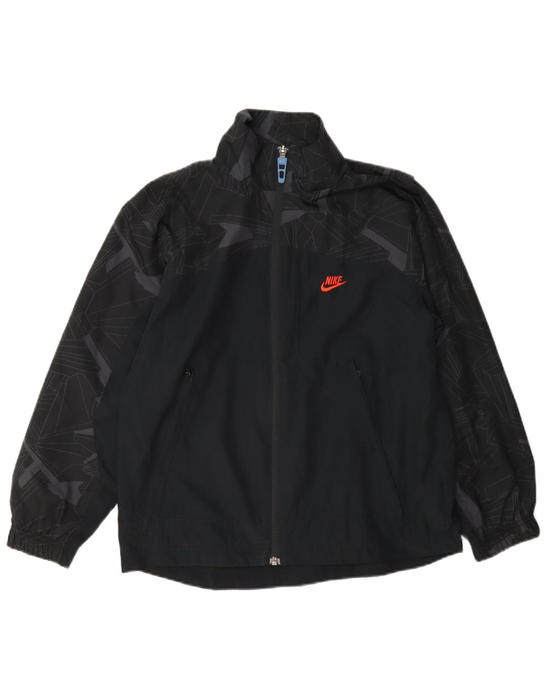 Μπουφάν Nike Boys αθλητική φόρμα 10-11 ετών Medium Navy Blue Geometric