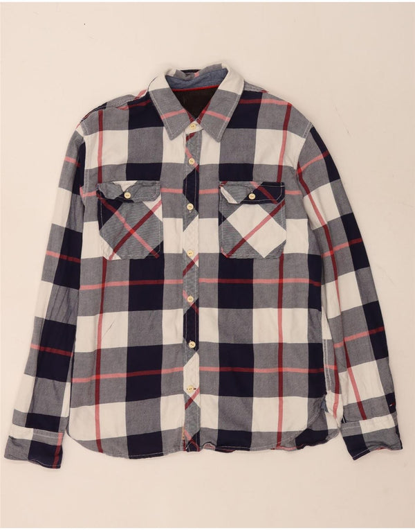 Ανδρικό φανελένιο πουκάμισο Tommy Hilfiger XL Μπλε βαμβακερό