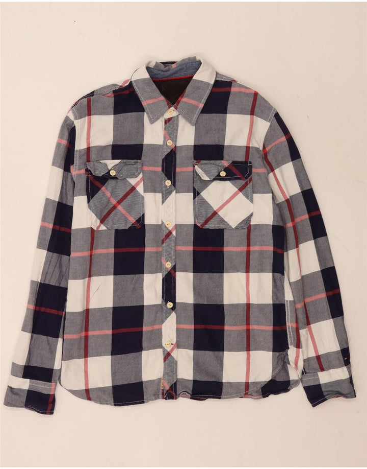 Ανδρικό φανελένιο πουκάμισο Tommy Hilfiger XL Μπλε βαμβακερό