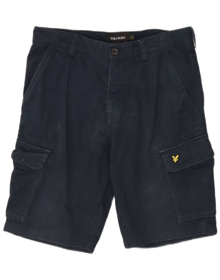 Lyle & Scott Ανδρικό σορτς Cargo W30 Βαμβακερό μεσαίο Navy Blue