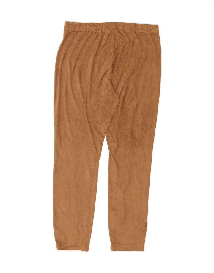 MOSSIMO Womens Fleece Tracksuit Trousers UK 16 Large Brown Polyester Vintage Mossimo and Second-Hand Mossimo from Messina Hembry 