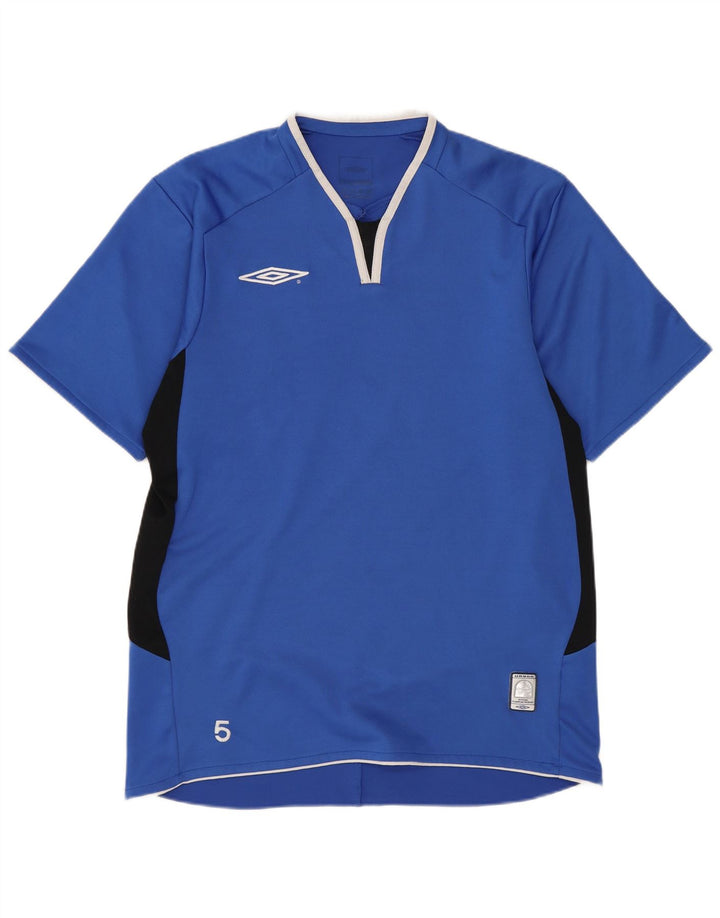 Ανδρικό T-Shirt Lotto Top Medium Blue Colorblock Πολυεστέρας
