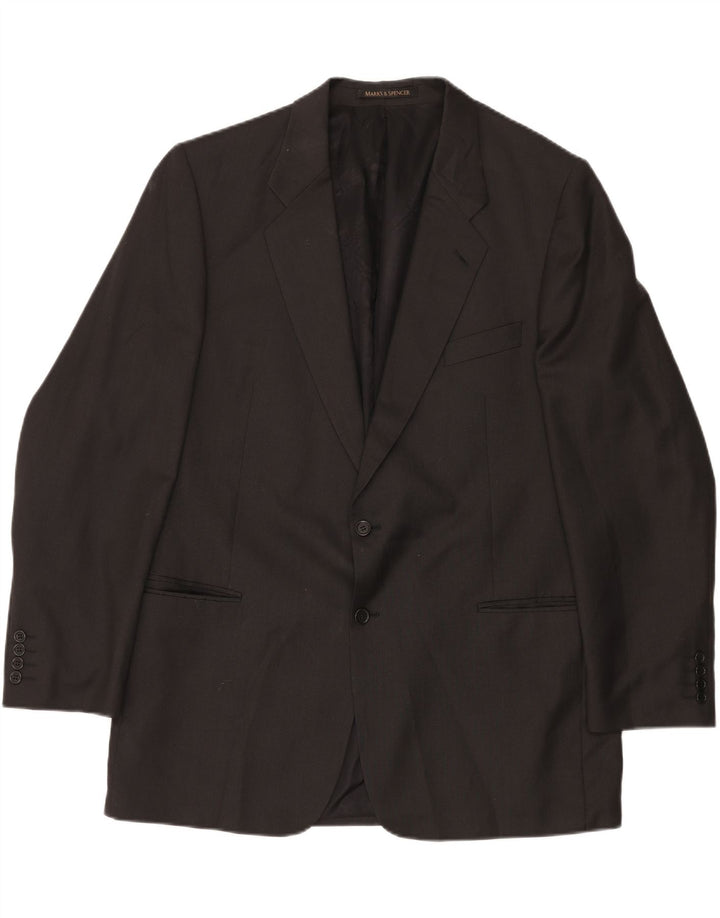 Marks & Spencer Ανδρικό σακάκι σακάκι με 2 κουμπιά UK 46 XL Γκρι νέο μαλλί