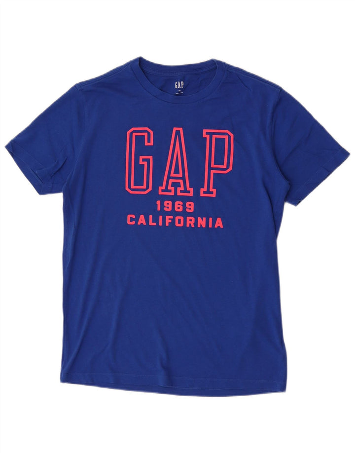Ανδρικό γραφικό T-Shirt Gap Top XS Μπλε βαμβακερό