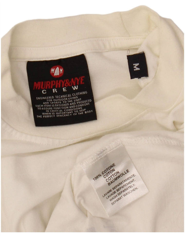 MURPHY & NYE Ανδρικό γραφικό μπλουζάκι Barcolana Top Medium White Colourblock