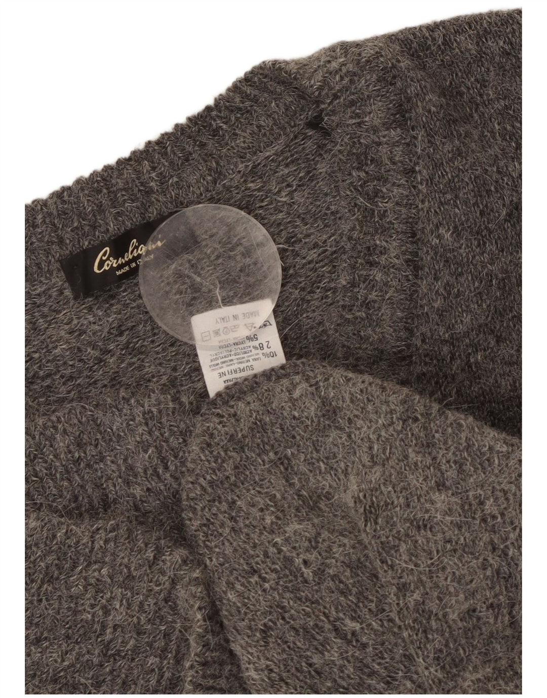 CORNELIANI Ανδρικό γιλέκο Tank Top 2XL Γκρι Μαλλί αλπακά