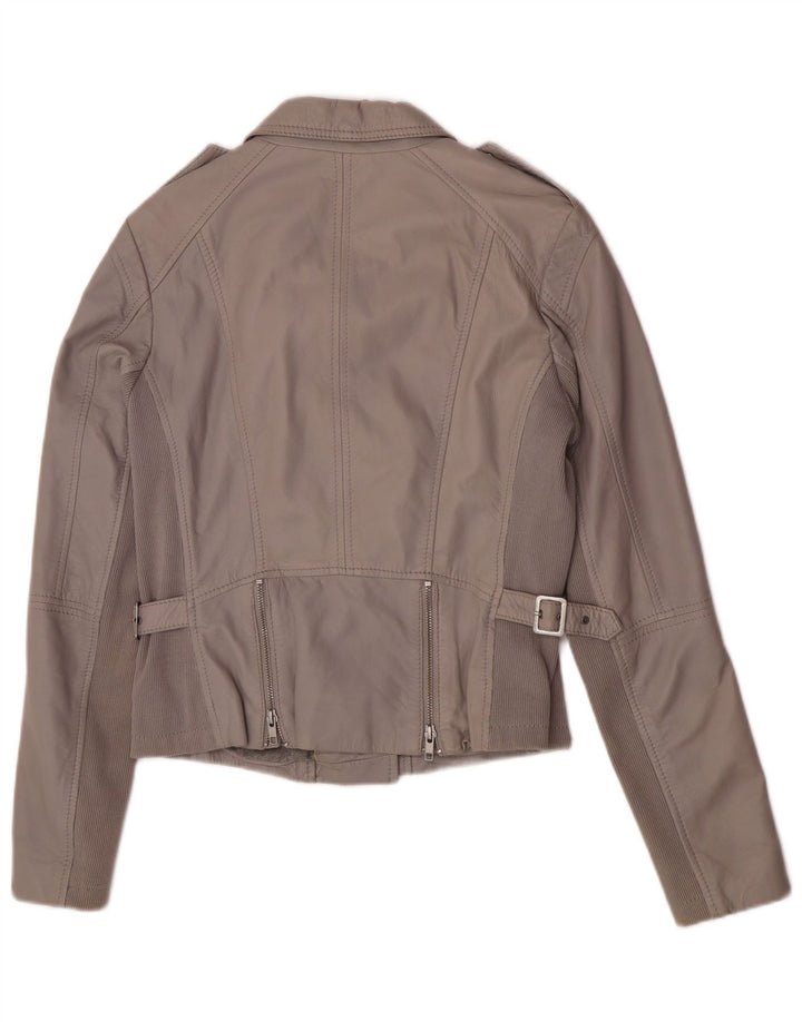 S.Oliver Γυναικείο Δερμάτινο Μπουφάν Biker UK 8 Small Grey