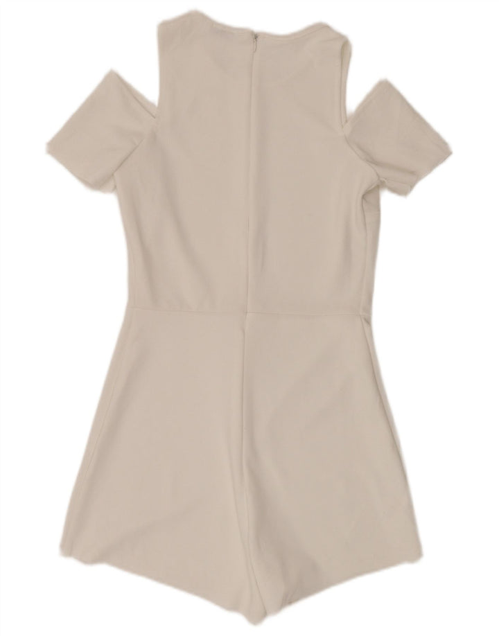 Γυναικείο κοντομάνικο Playsuit ZARA 8 Small W28 Λευκό