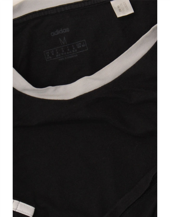 Adidas Γυναικείο T-Shirt Top UK 12/14 Medium Black