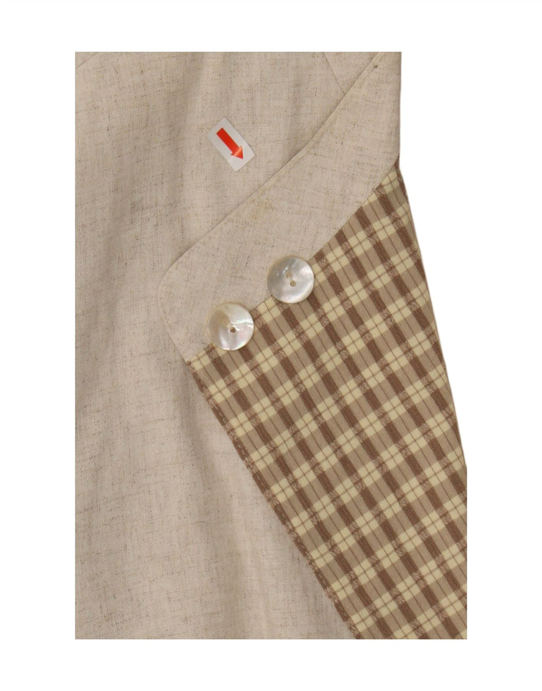 Vintage γυναικείο σακάκι 3/4 με 2 κουμπιά blazer UK 16 μεγάλο μπεζ βισκόζη