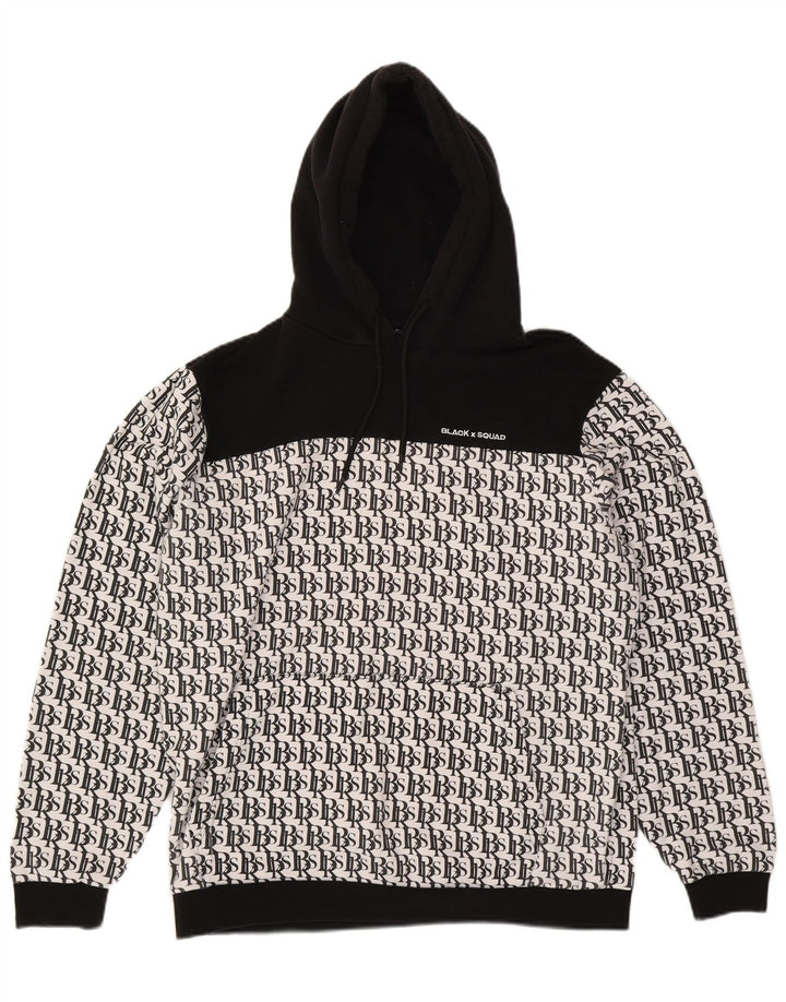 BLACK SQUAD Ανδρική φόρμα κανονικής φόρμας με γραφικά κανονική εφαρμογή XL Λευκό Colourblock