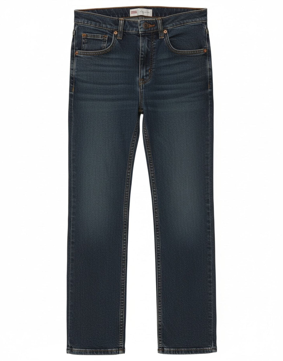 Wrangler Boys Straight Jeans 11-12 ετών W24 L28 Μπλε βαμβακερό