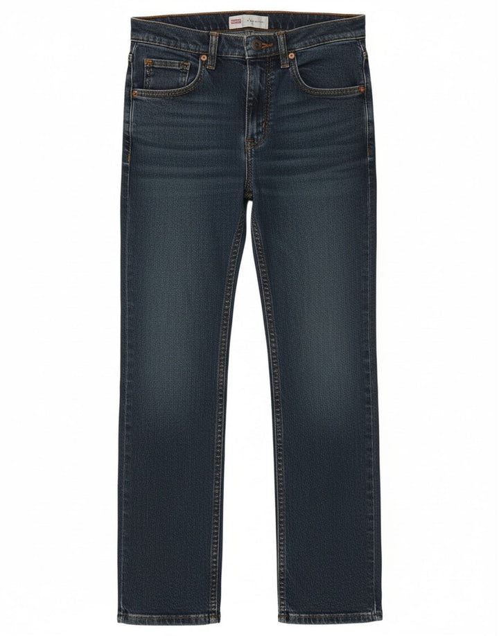 Wrangler Boys Straight Jeans 11-12 ετών W24 L28 Μπλε βαμβακερό