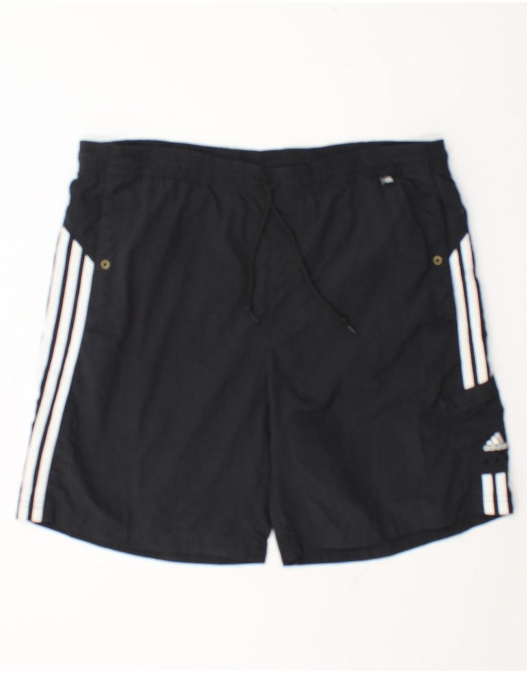 Ανδρικό αθλητικό σορτς Adidas μεγάλο μαύρο πολυαμίδιο